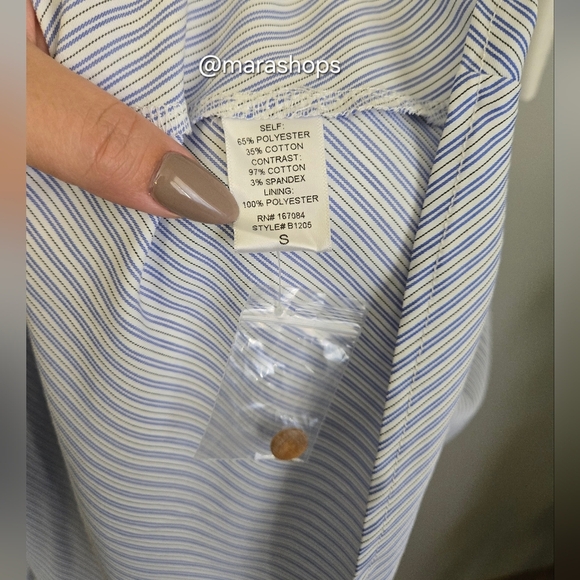 Pomander Place Blue Stripe Cannes Maxi Dress - Picture 8 of 9